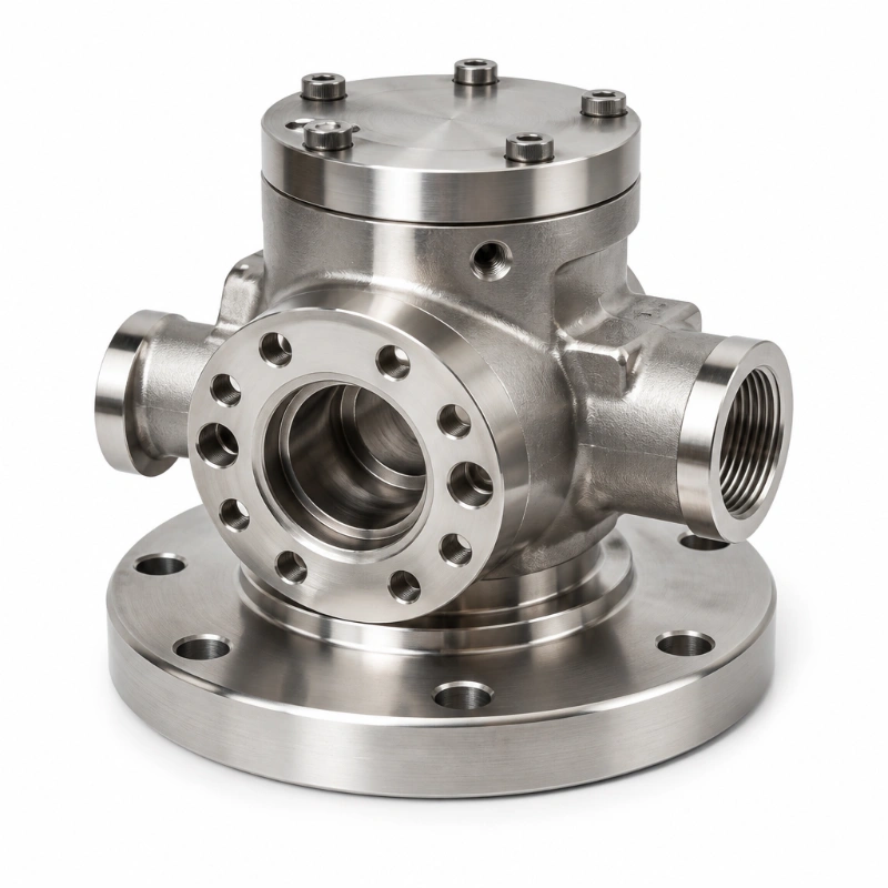 Vỏ mặt bích áp suất cao 17-4PH SS316 bằng thép không gỉ được đúc và gia công CNC